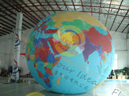 China Custom 5m PVC Durable Inflatable Globe Ball Helium For Tade Show company