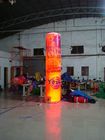 5m Customized Color Advertising Helium Balloons Inflatable Pillar With Light For Party exporters