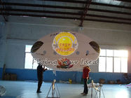 China 3.5 * 2m تبلیغ بادی قابل استفاده مجدد بالون بیضی شکل، 0.18 میلی متر کیفیت PVC با دو طرف برای باز کردن رویدادها company