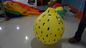 Durable Yellow 90cm Lemon Shaped Balloons With Digital Printing